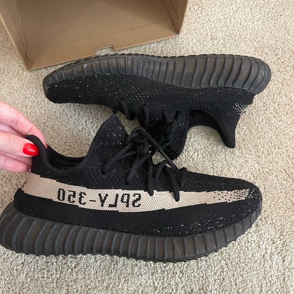 Yeezy Boost 350 V2 Black with Cream Stripe